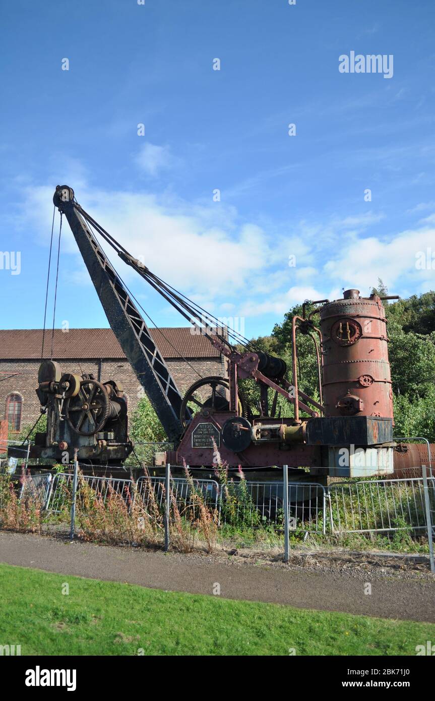Prestongrange Museum is an industrial museum between Musselburgh and Prestonpans in Scotland on the site of the National Mining Museum. Stock Photo
