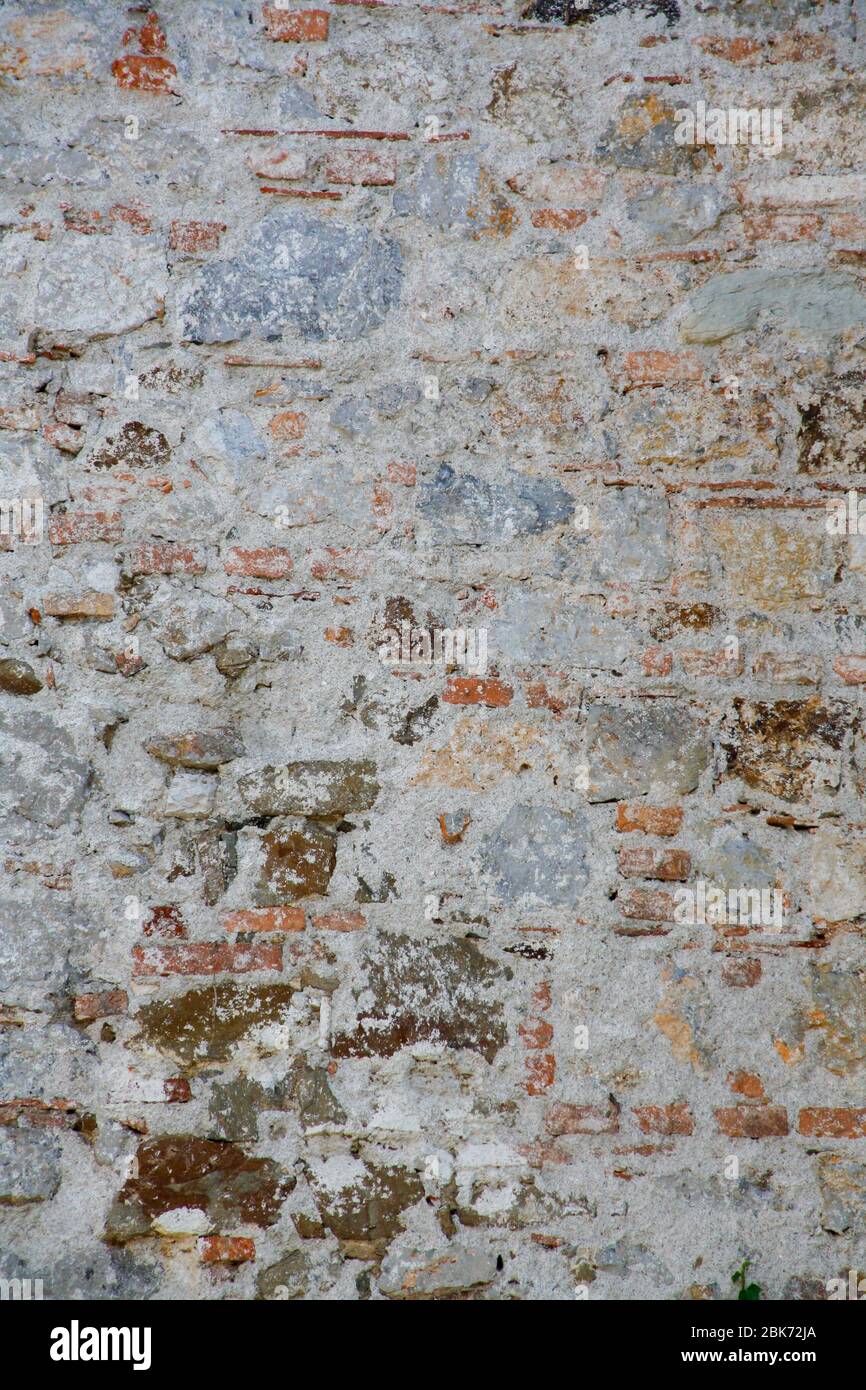 Old red and white brick wall texture Stock Photo Alamy