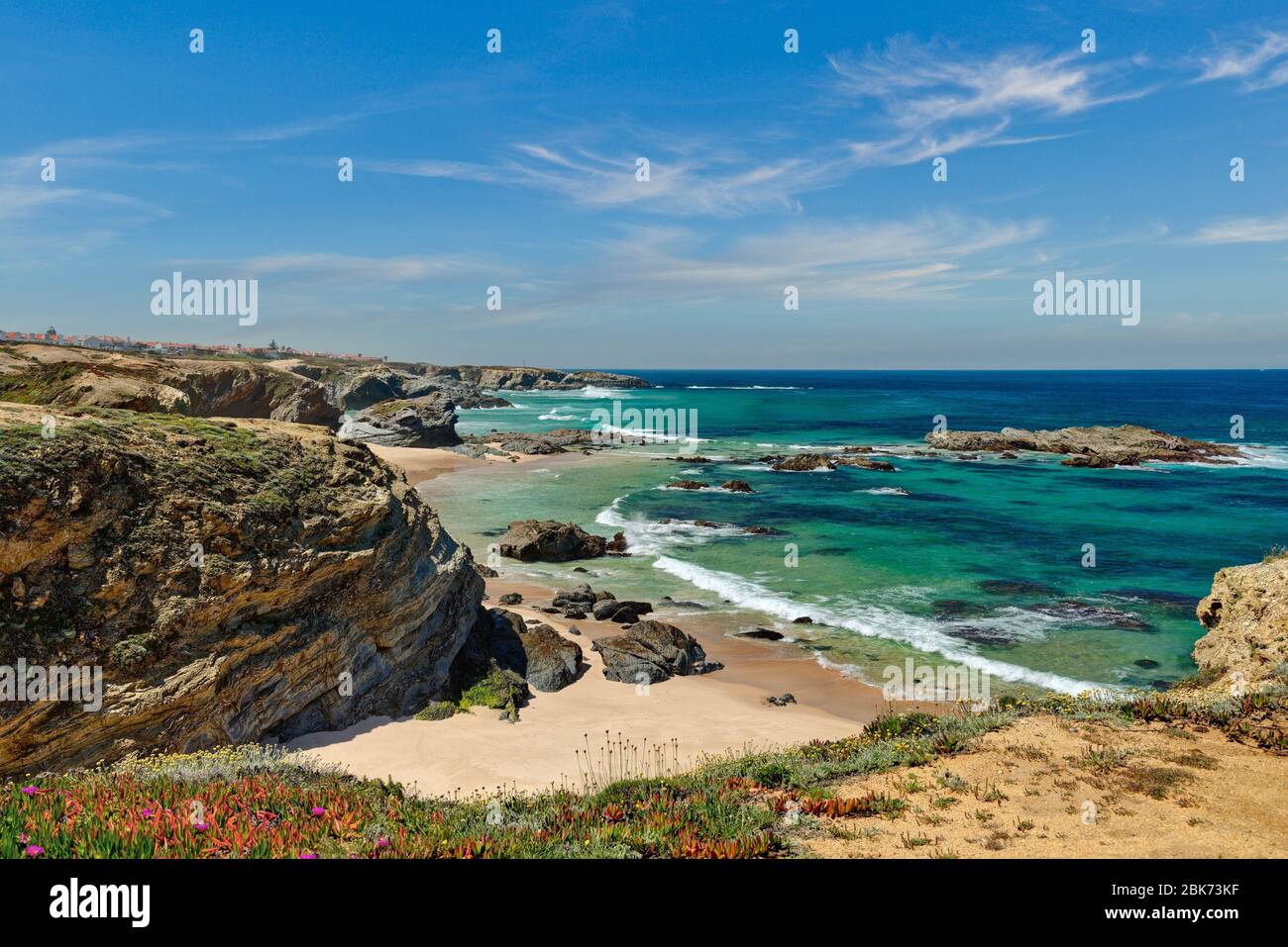 Praia Da Samoqueira Porto Covo The Alentejo Portugal Stock Photo Alamy