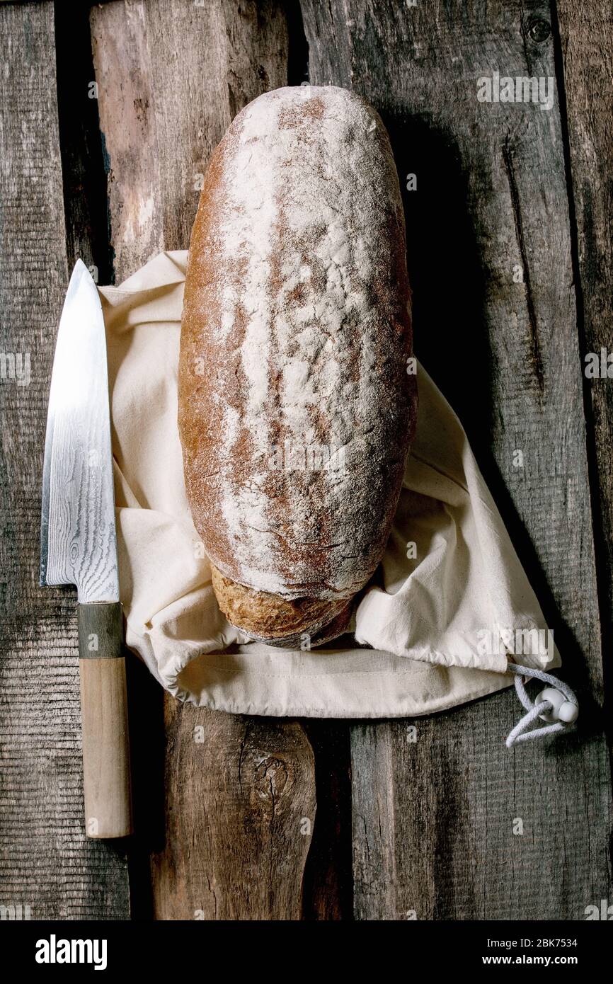 Overhead view artisan rye hi-res stock photography and images - Alamy