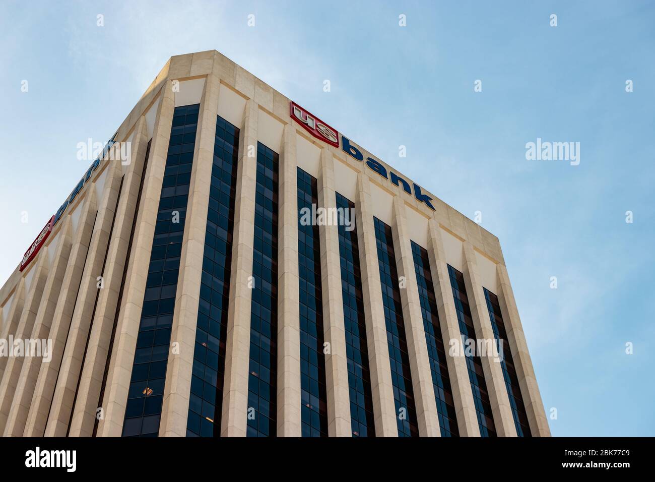 View of US Bank building, Market Street Stock Photo