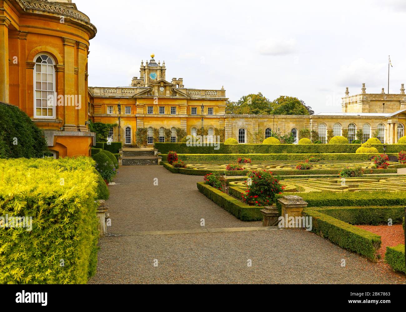The private Italianate gardens at Blenheim Palace, Woodstock, Oxfordshire, England, UK Stock Photo