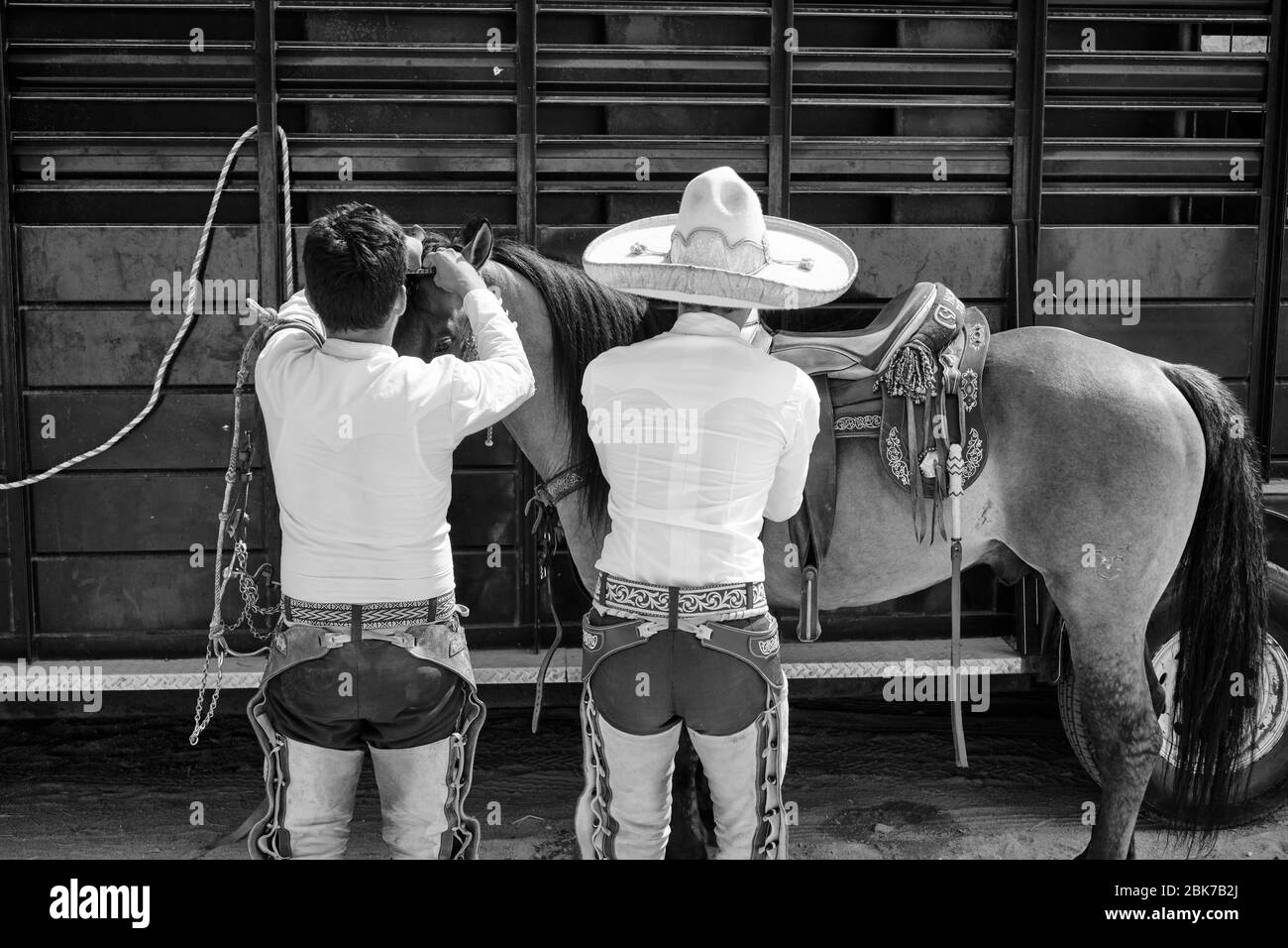 Mexican cowboys during a 
