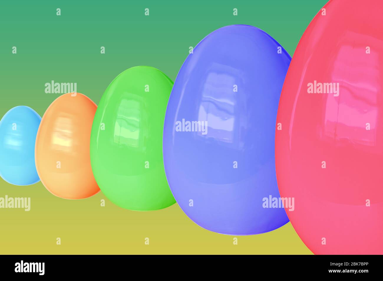 Glossy Easter Egg Background in lower bavaria Germany Stock Photo