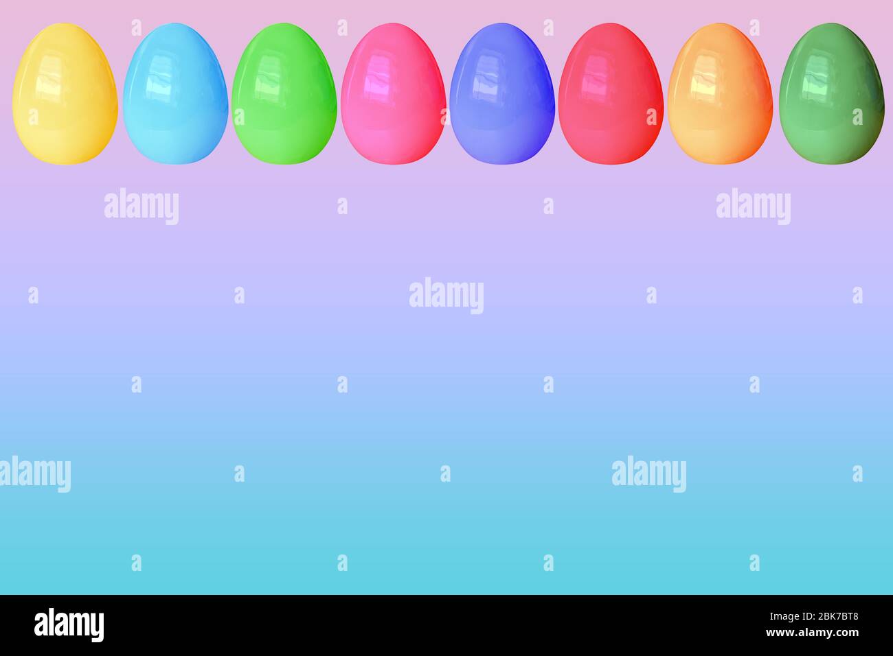 Glossy Easter Egg Background in lower bavaria Germany Stock Photo