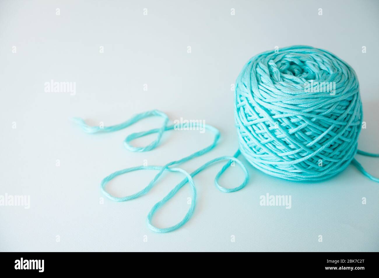knitting needles and wool