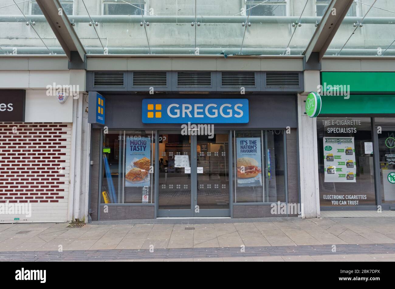 Greggs in Oxford Street Stock Photo