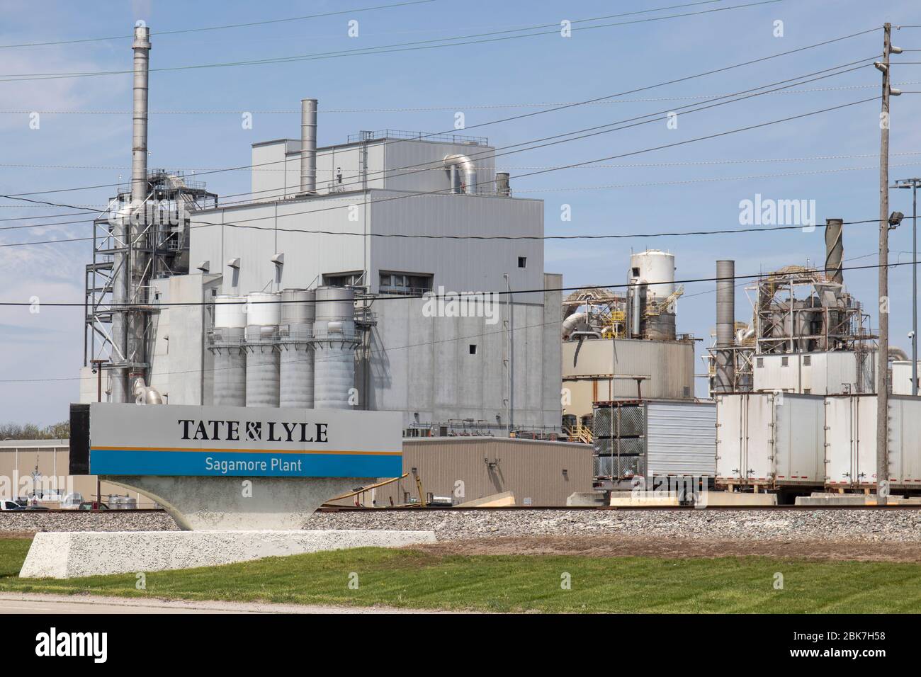 Lafayette - Circa May 2020: Tate & Lyle Sagamore Plant. Tate & Lyle produces and supplies innovative corn-based ingredients for food and beverage prod Stock Photo