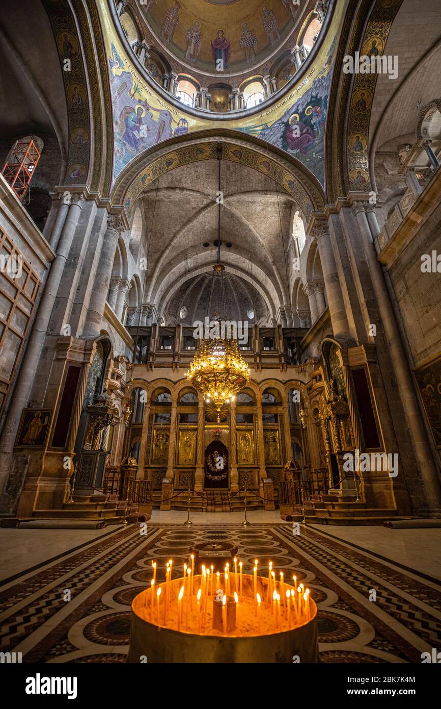 Church of Holy Sepulcher in Jerusalem, Israel Stock Photo