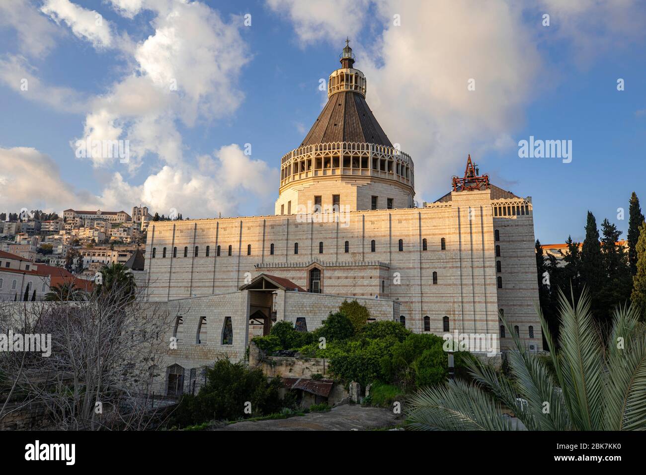 Basilica of Our Lady of the Annunciation in Nazareth, Israel Stock Photo