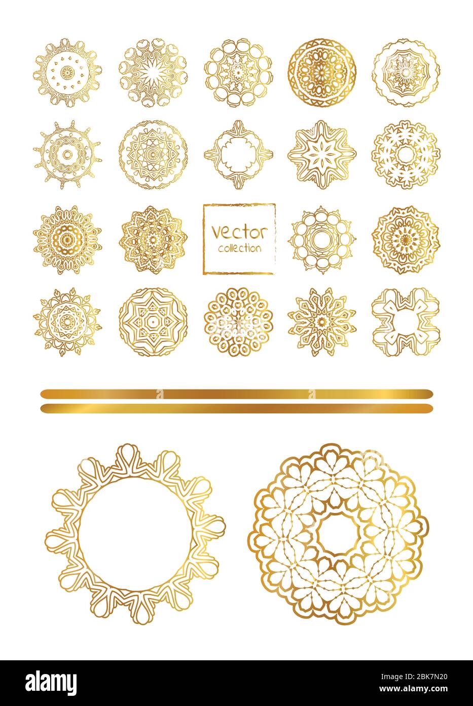 Traditional golden art decor on white background.Oriental gold pattern ...