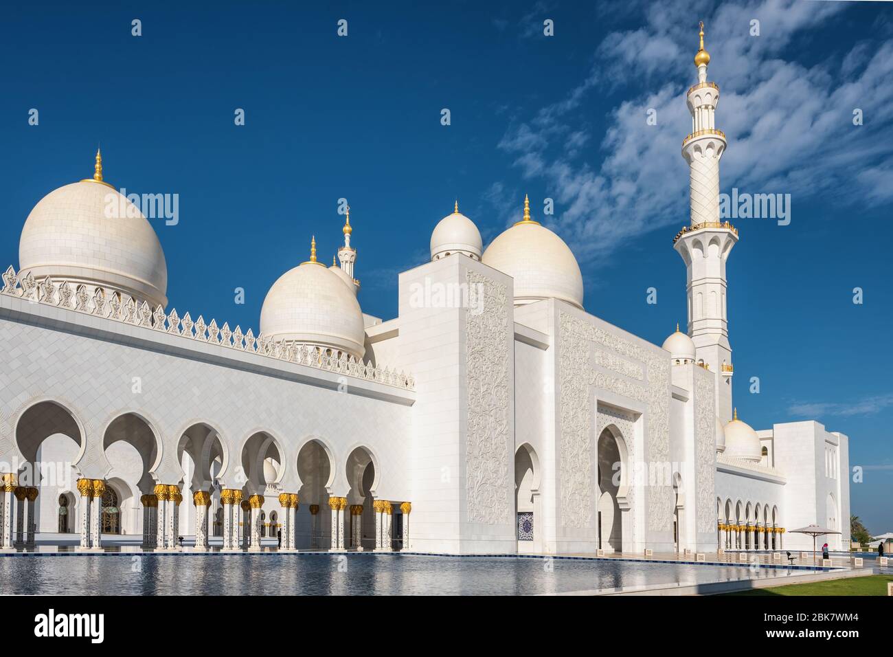 Grand Mosque in Abu Dhabi, UAE Stock Photo