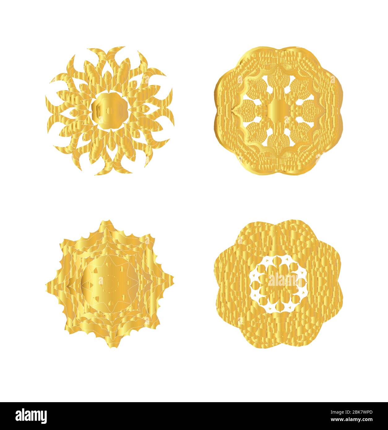 Oriental vector gold pattern. Abstract golden ornament. Vector ...