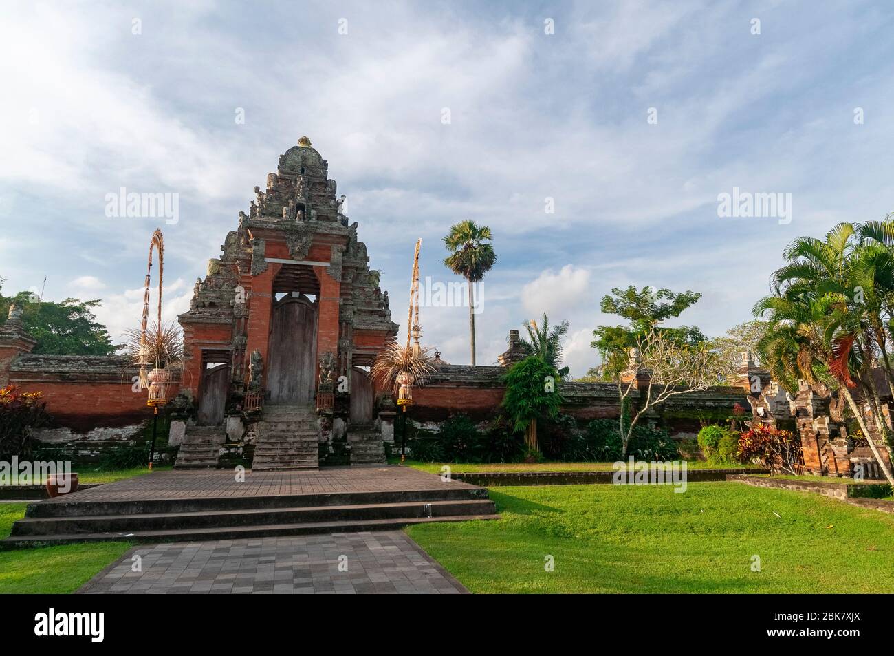 Entrance archway at Pura Taman Ayun Temple Bali Indonesia Stock Photo