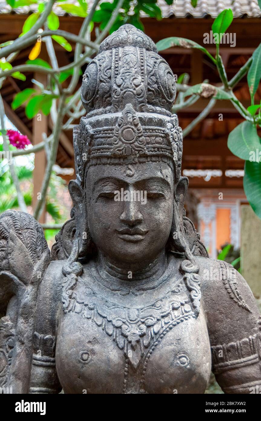 Statue for sale at stonemasons Bali Indonesia Stock Photo Alamy
