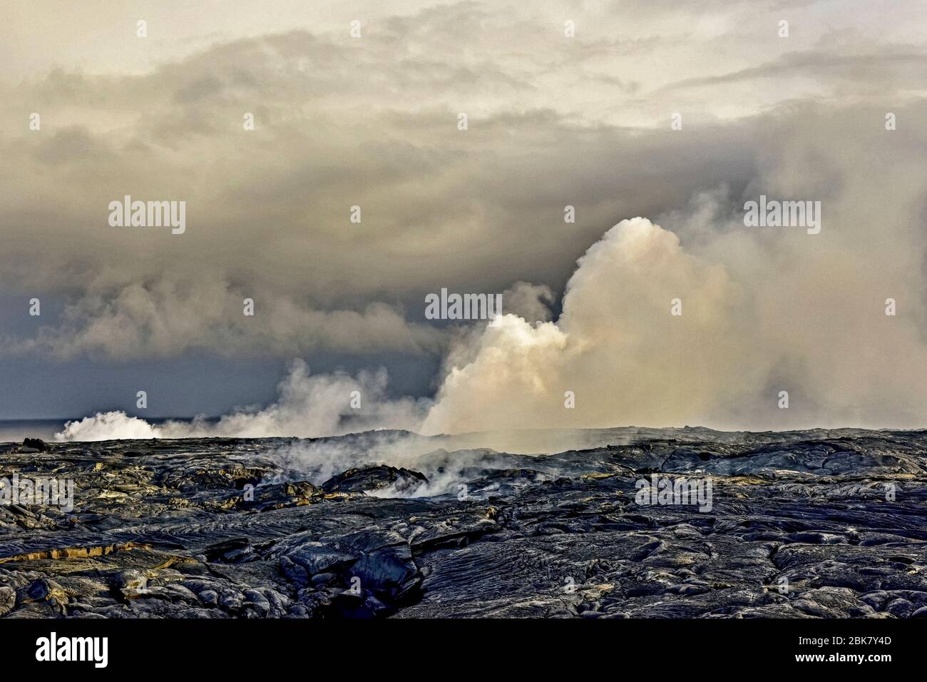 Hawaii, Big Island, Volcanoes National Park, Kilauea volcano Stock