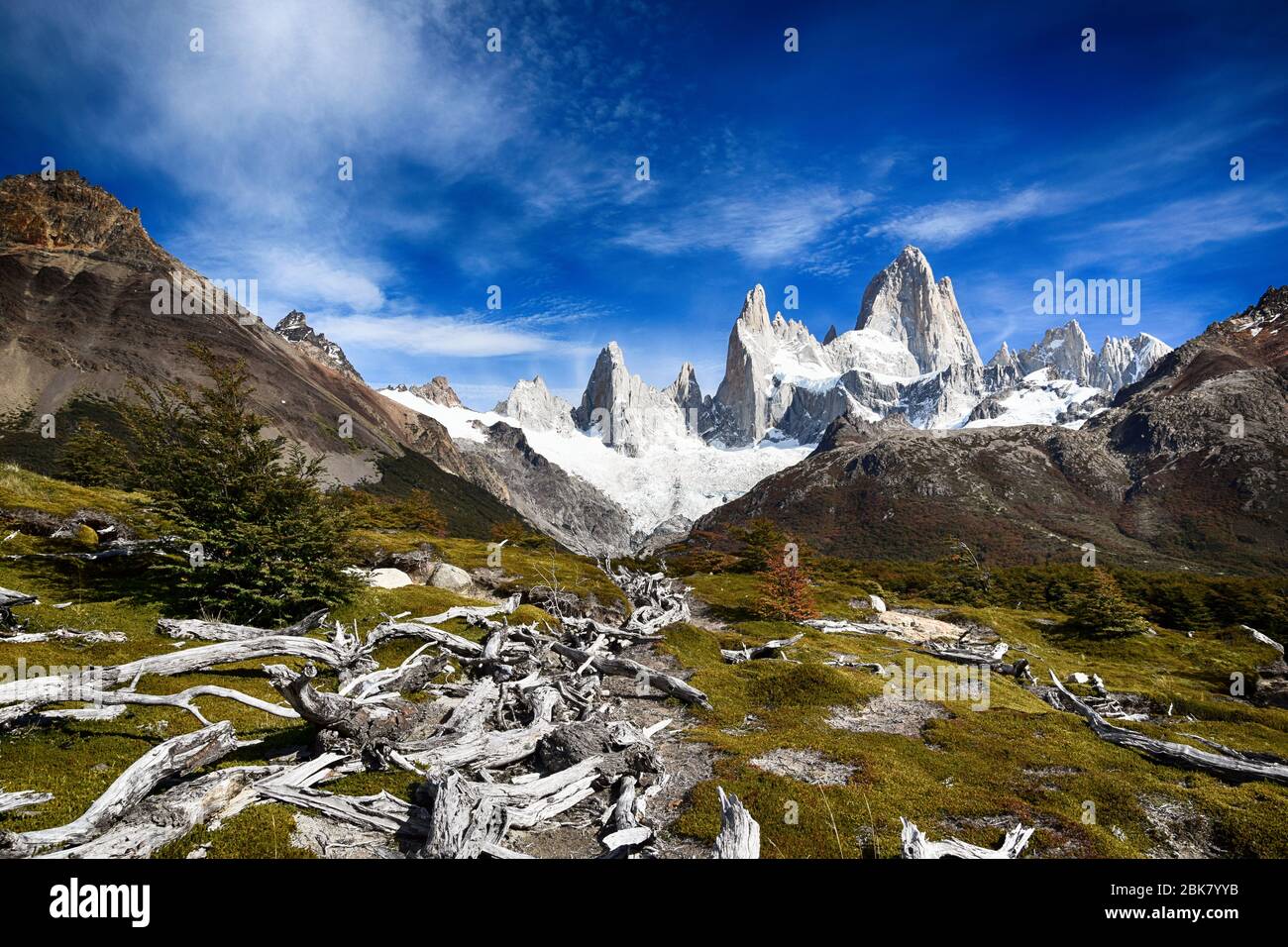 Mount Fitz Roy in Patagonia (Argentina) Stock Photo