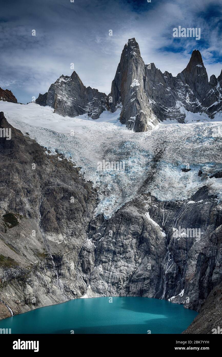 Mount Fitz Roy in Patagonia (Argentina) Stock Photo