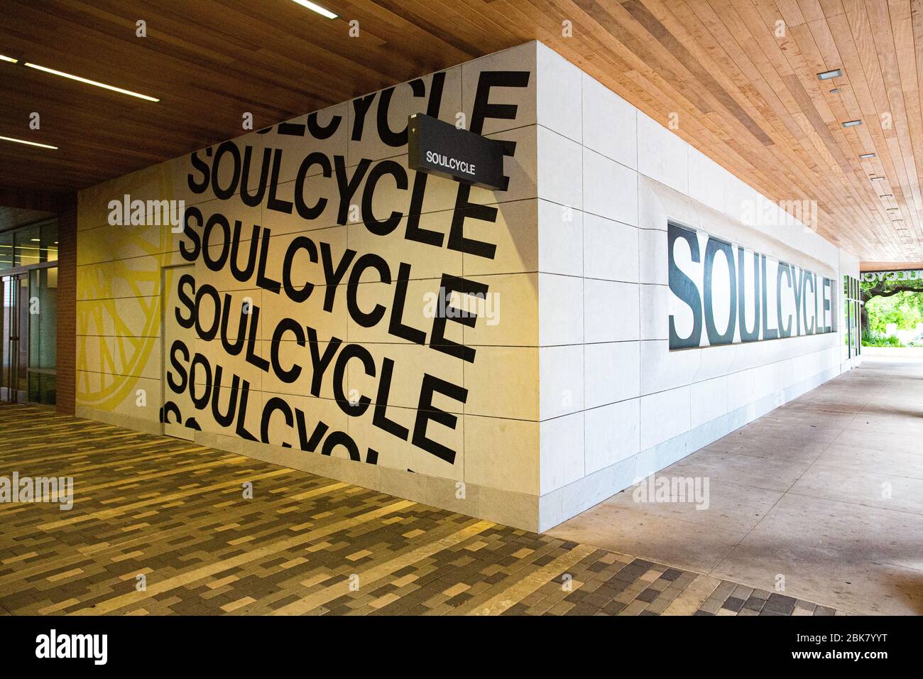 Soulcycle During the 2020 Pandemic Stock Photo