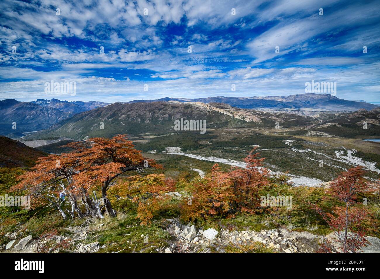 Landscape at Los Glaciares national Park in Patagonia (Argentina) Stock Photo