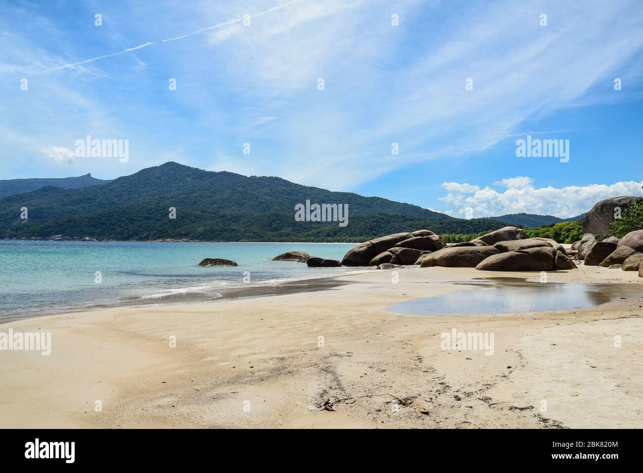 Beach at Ilha Grande in Brazil Stock Photo
