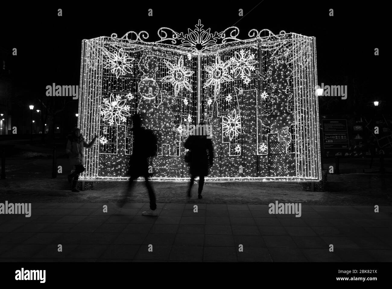 Christmas in Warsaw Stock Photo