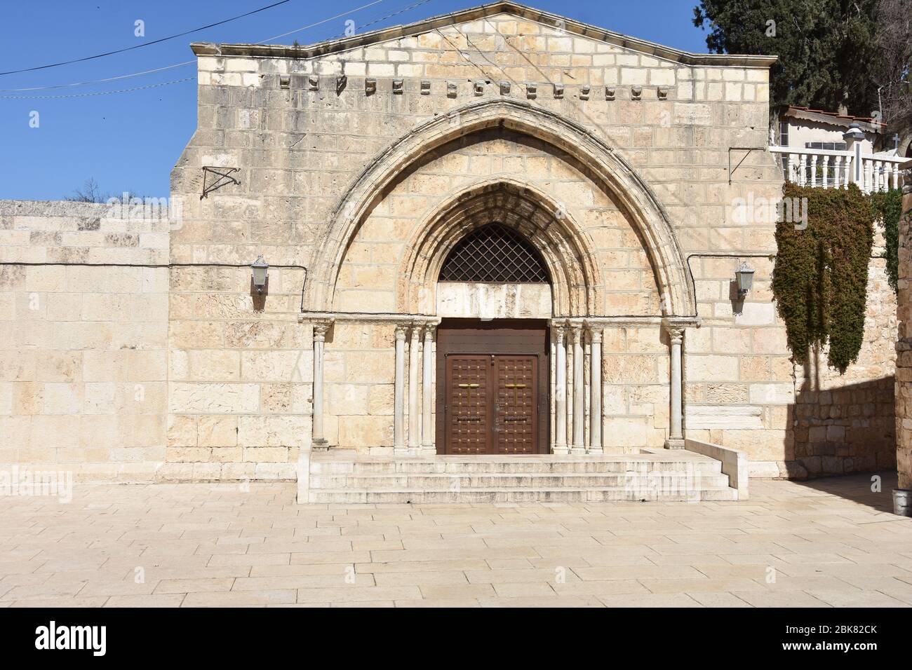 Church of the Sepulchre of Saint Mary, also Tomb of the Virgin Mary, is a Christian tomb in the Kidron Valley – Mount of Olives, in Jerusalem Stock Photo