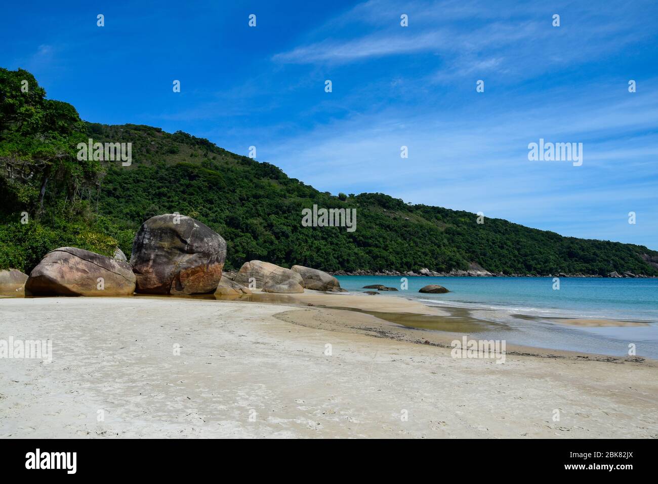 Beach at Ilha Grande in Brazil Stock Photo