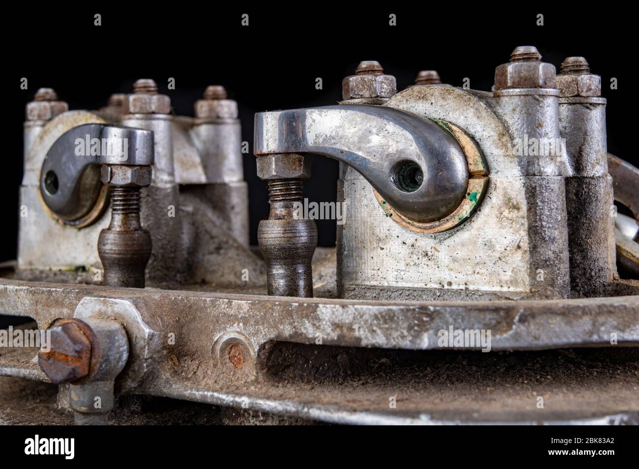Internal combustion engine tappets in a speedway motorcycle. Timing