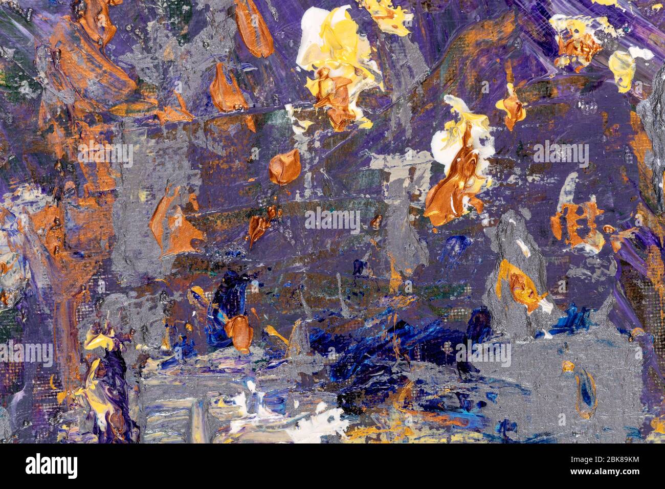 Abstract Painting Fragment With Vibrant Colors Strong Shapes And Brushstrokes Textures Artistic Unique Painting Stock Photo Alamy