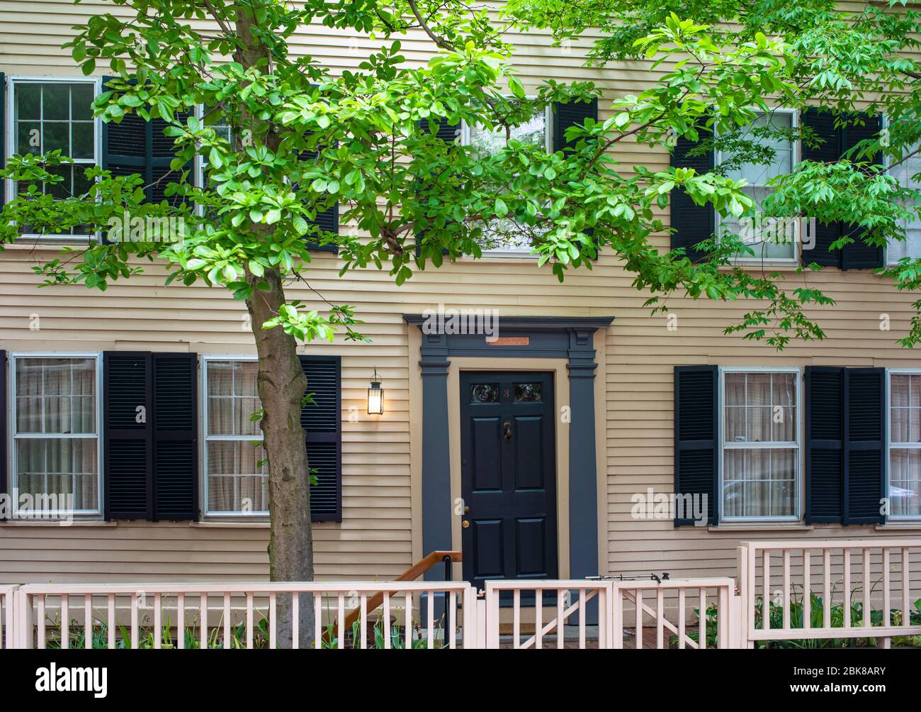 William C Neil House and James Scott's Home in the Beacon Hill Historic District in Boston and typical home where free blacks lived in the 1830s Stock Photo