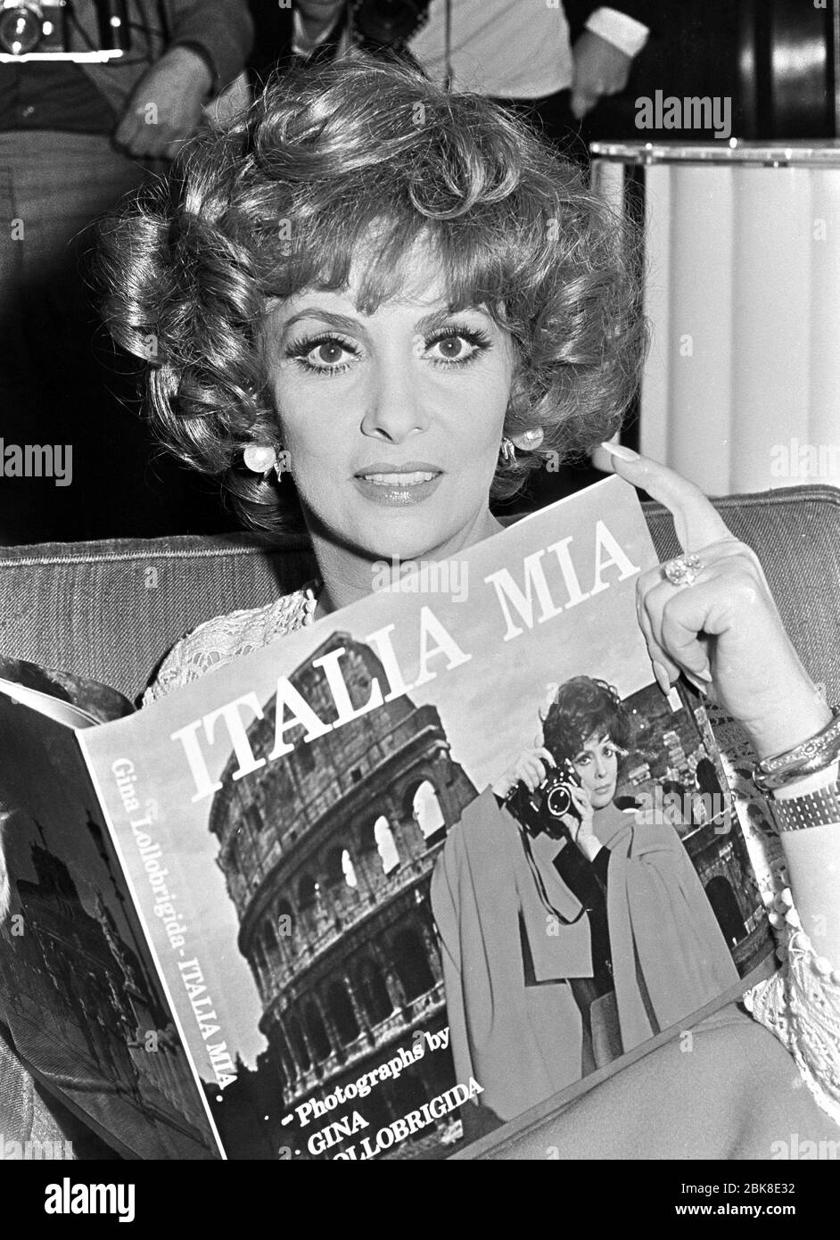 LONDON, UK. September 1974: Italian actress Gina Lollobrigida promotes her photography book 'Italia Mia' in London.  File photo © Paul Smith/Featureflash Stock Photo