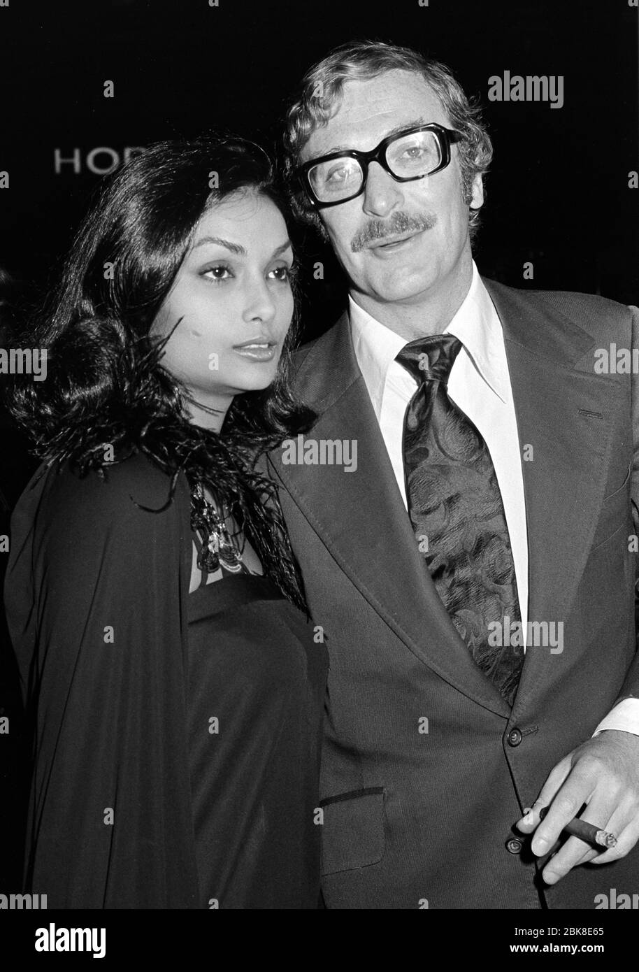 LONDON, UK. October 1974: Actor Michael Caine & wife Shakira Caine at the premiere of 'That's Entertainment' in London.  File photo © Paul Smith/Featureflash Stock Photo
