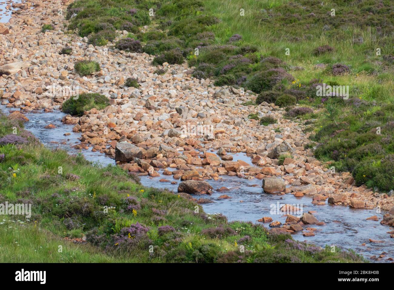 Fluss Eas a Bhradain, Blackhill Wasserfall, auf der Isle of Skye Stock ...