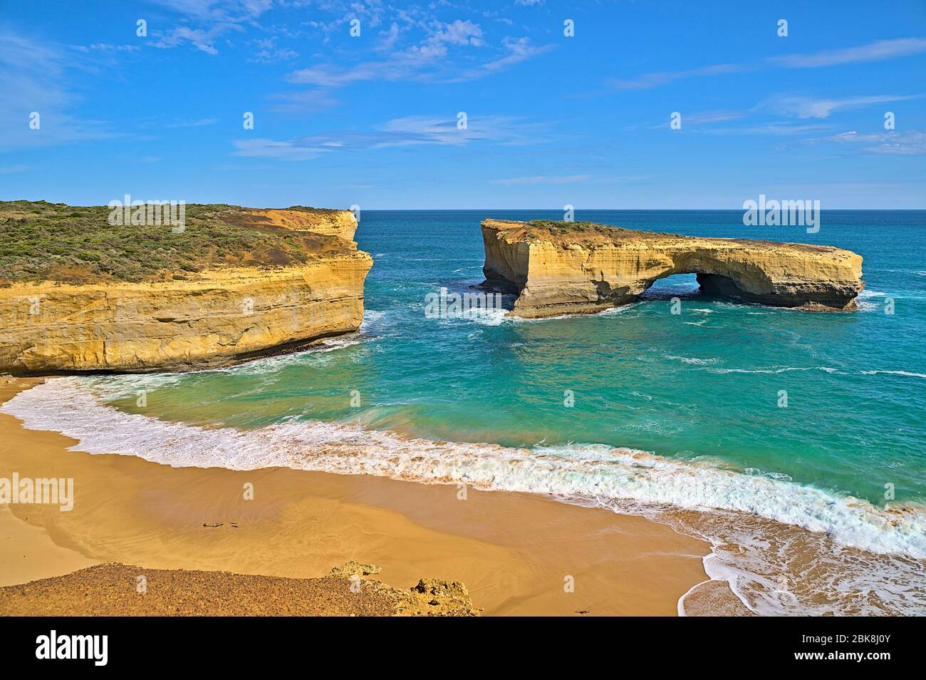London Arch along the Great Ocean Road Stock Photo