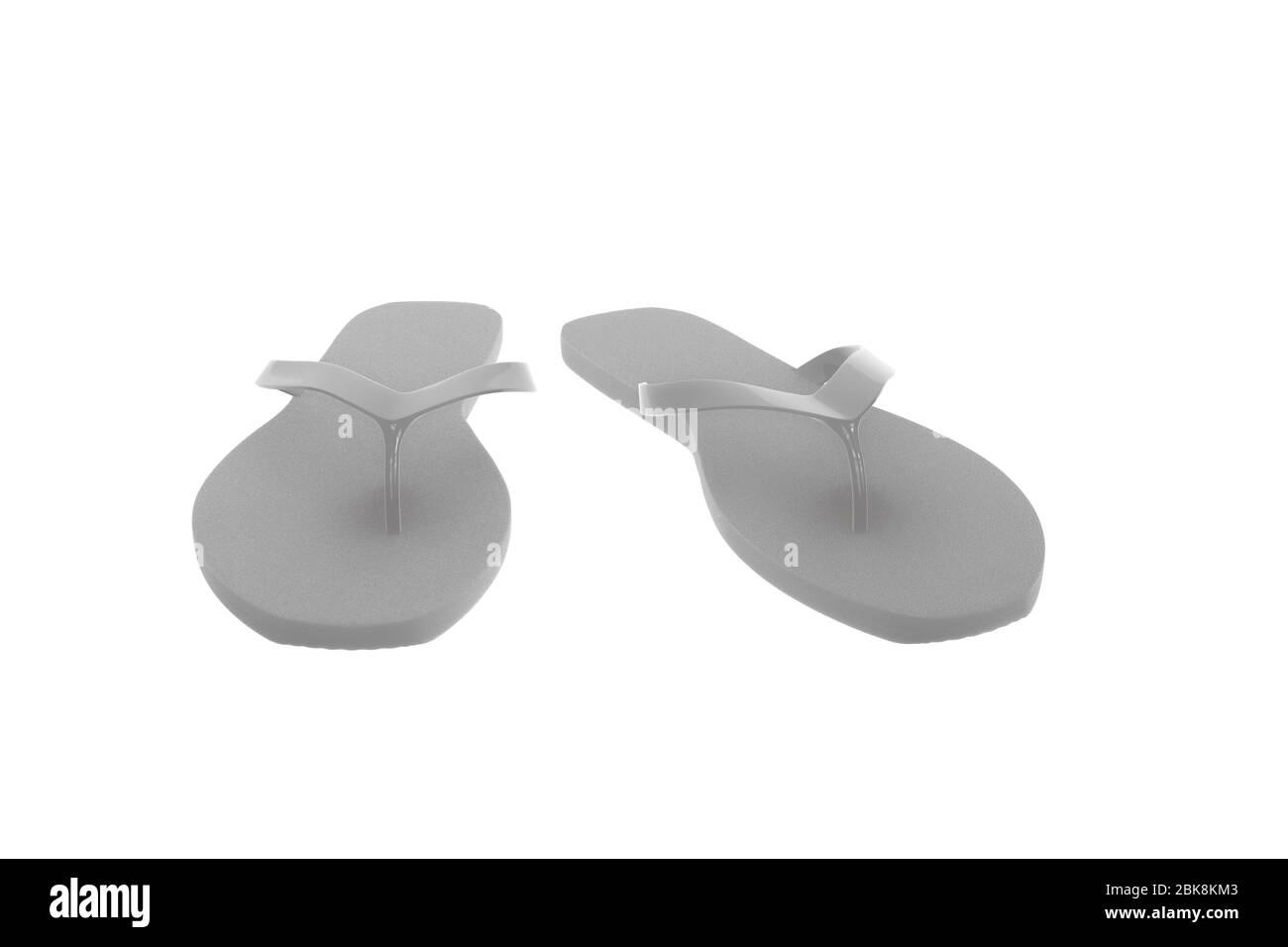 flip flop isolated on white background 3d illustration Stock Photo - Alamy