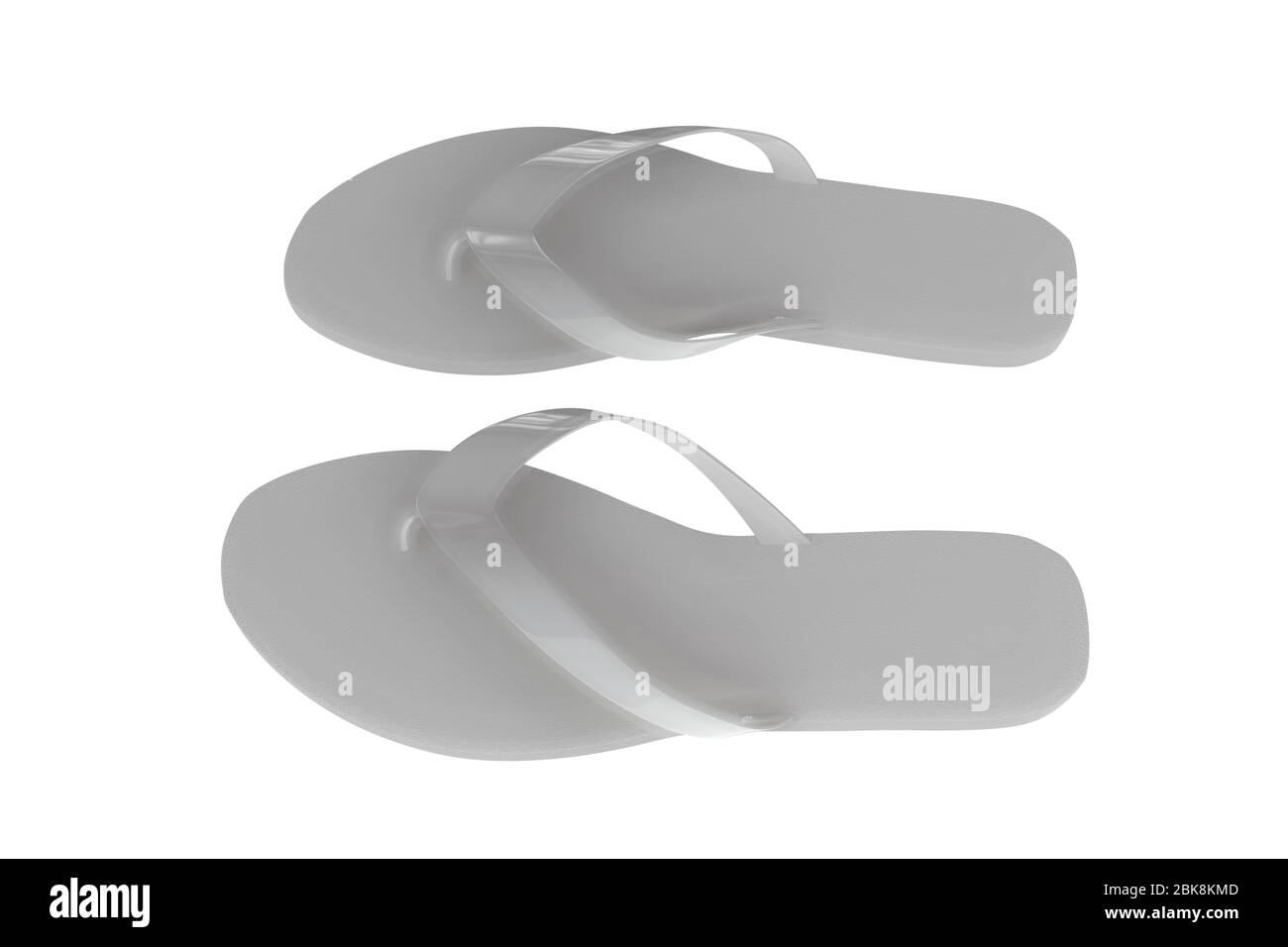 flip flop isolated on white background 3d illustration Stock Photo - Alamy