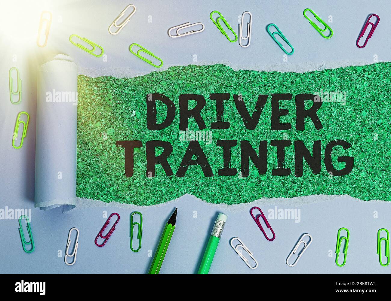 Writing note showing Driver Training. Business concept for prepares a ...
