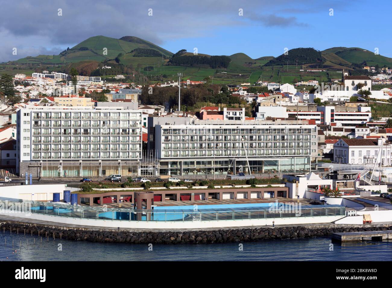 Hotel Acroes Atlantico,Ponta Delgada City,Sao Miguel Island,Azores, Portugal,Europe Stock Photo