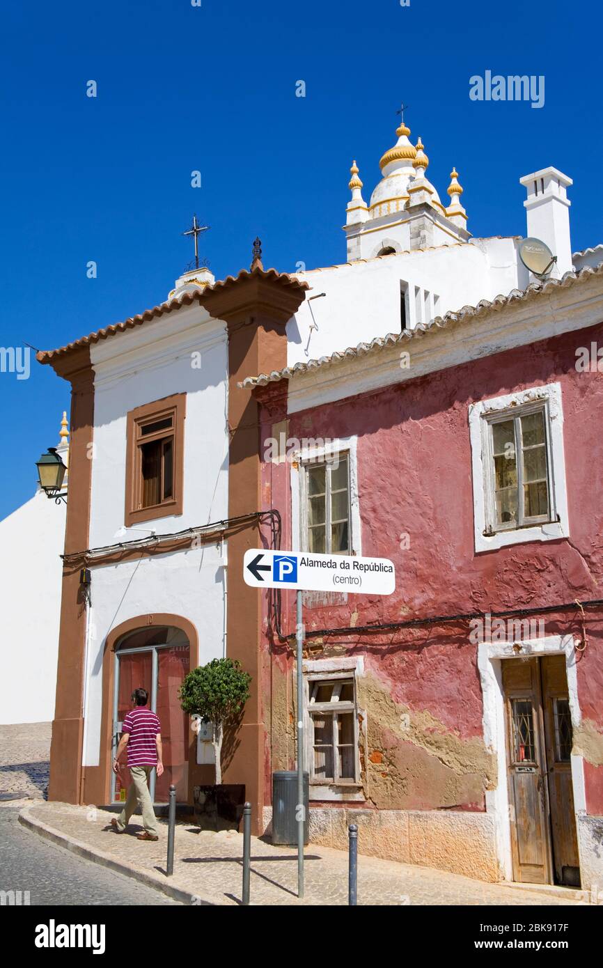 Main Church of Nossa Senhora da Conceicao, Portimao, Algarve, Portugal, Europe Stock Photo