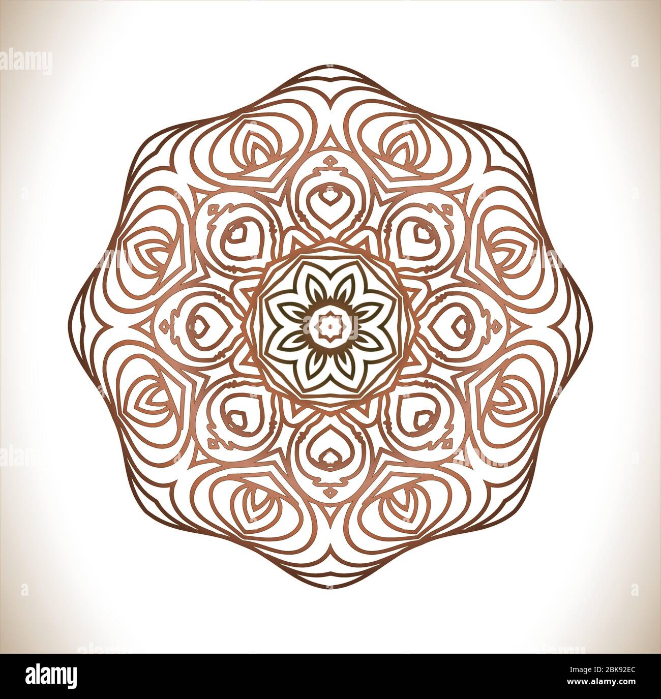 Vintage decorative elements.Circular pattern of traditional motifs and ...
