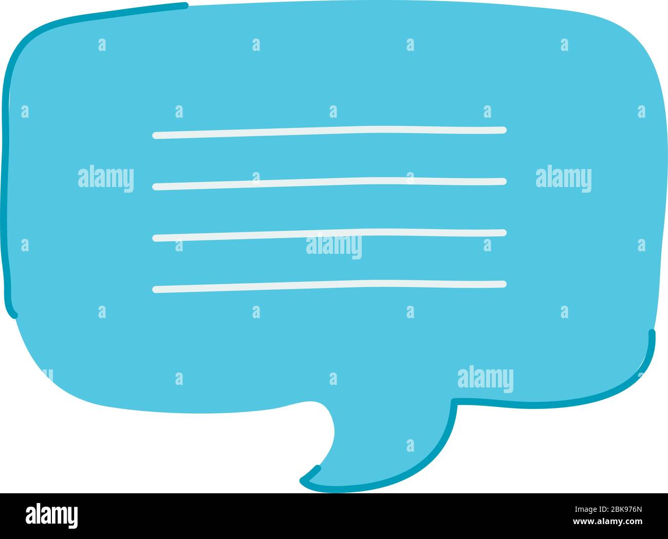 speech bubble icon over white background, flat style, vector ...