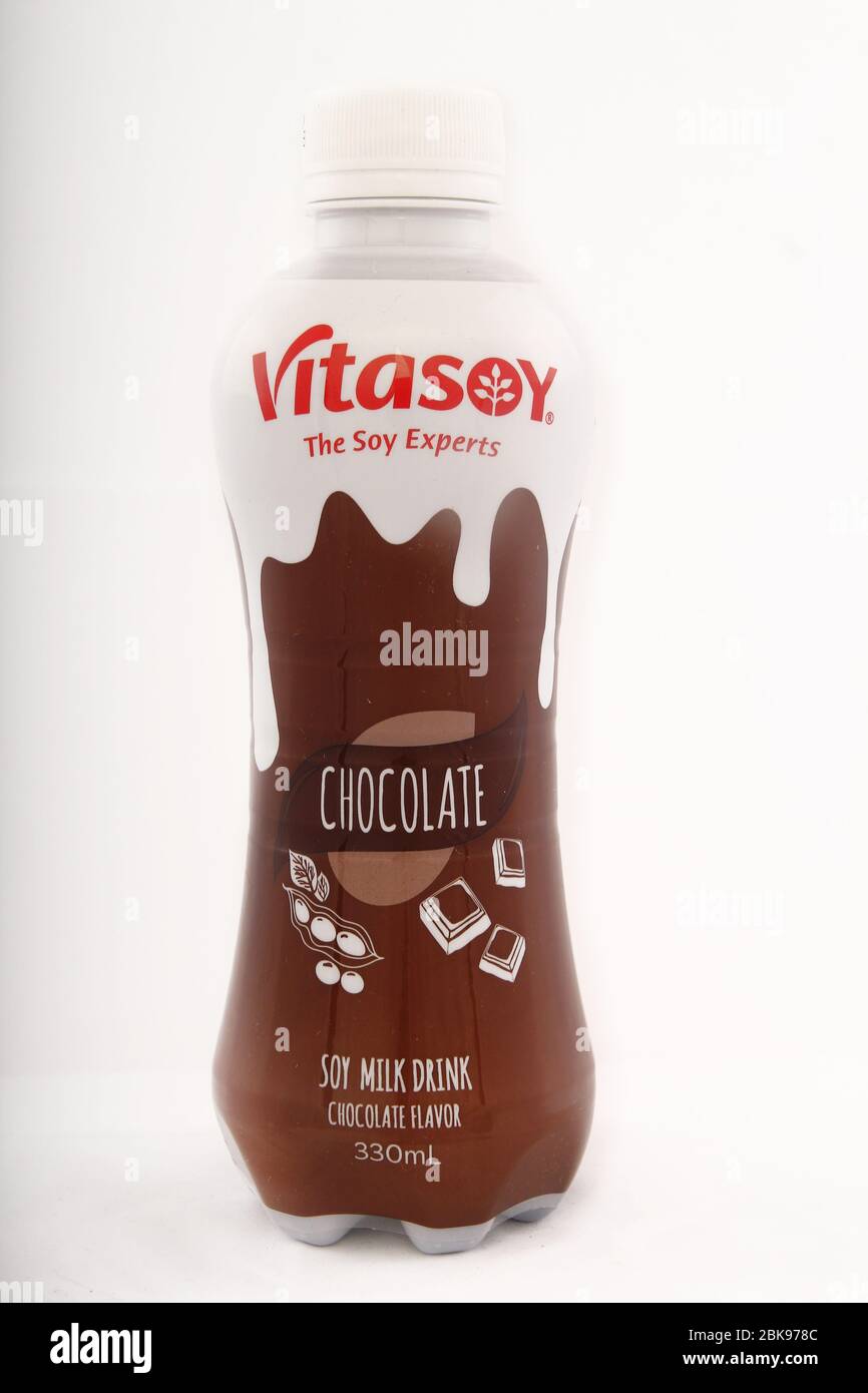 Antipolo City, Philippines February 6, 2019 Bottle of Vitasoy soy