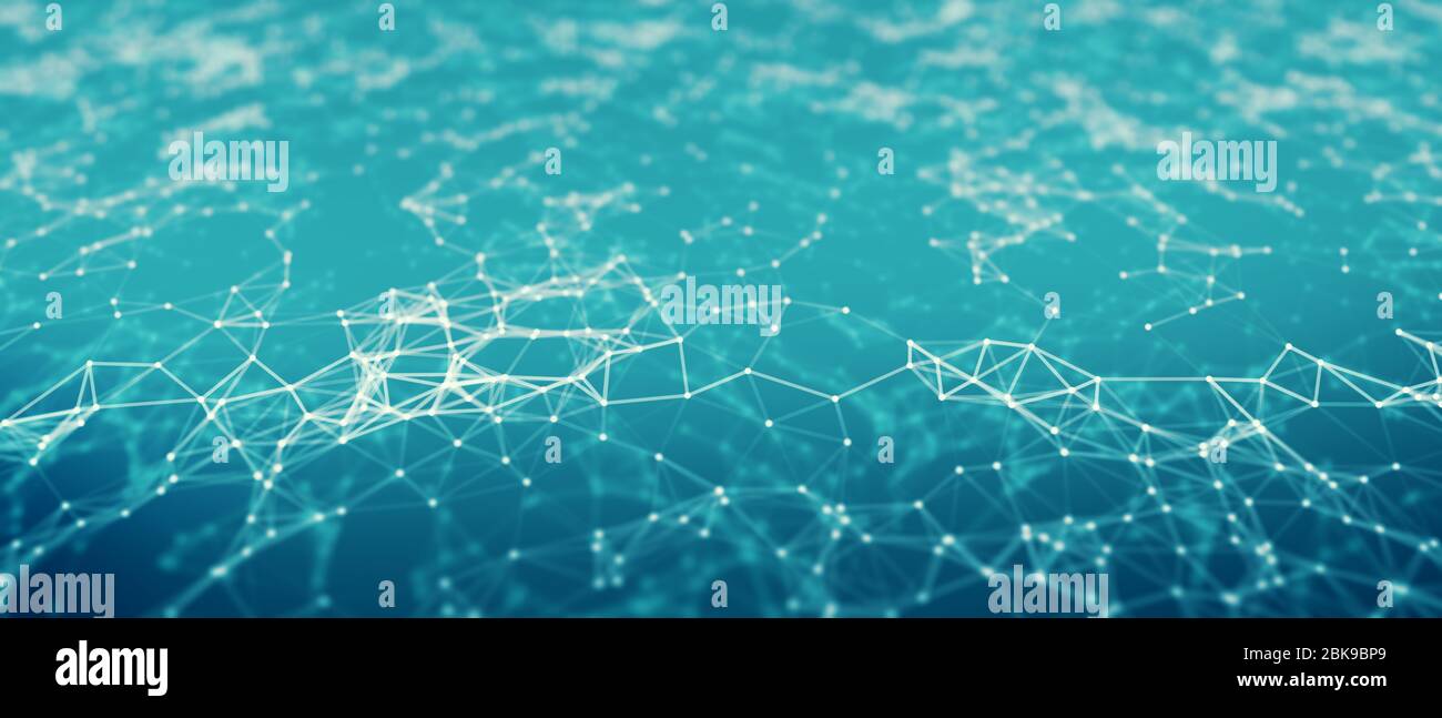 Wide low poly background with dept of field effect Stock Photo Alamy