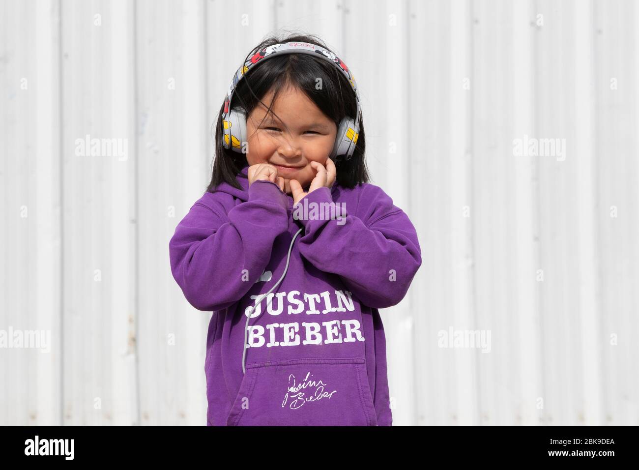 Local girl, Baffin Island, Canada Stock Photo