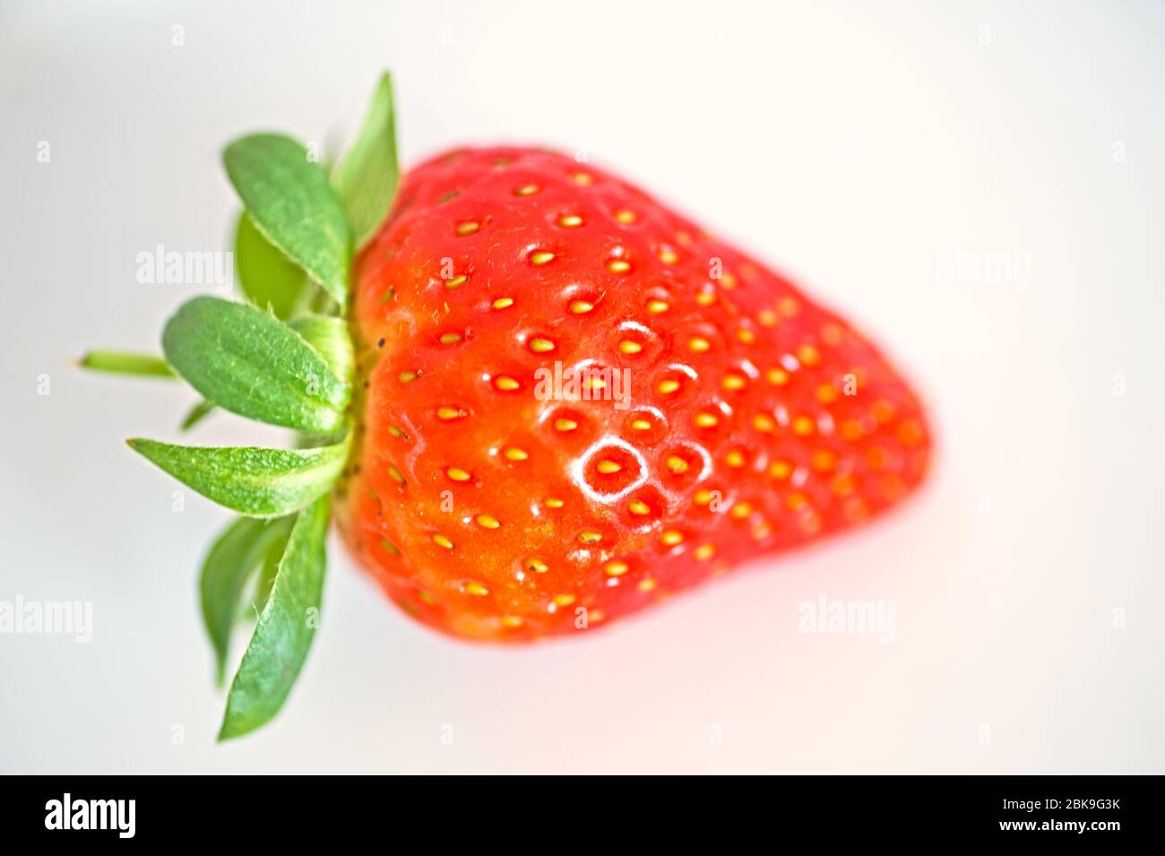 Abstract image of strawberries on a white background Stock Photo
