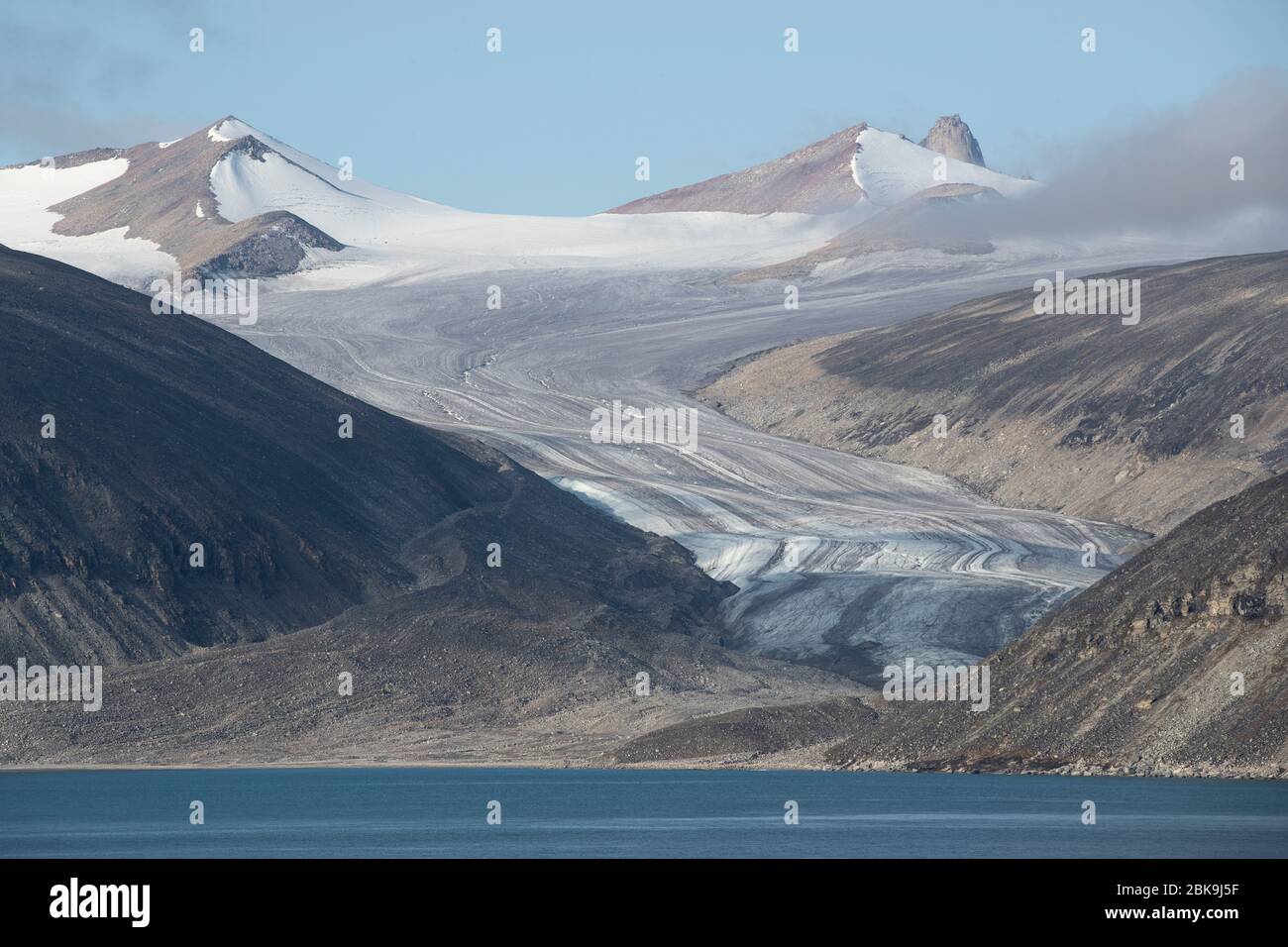Glacier, Sam Ford Fjord, Baffin Island, Canada Stock Photo