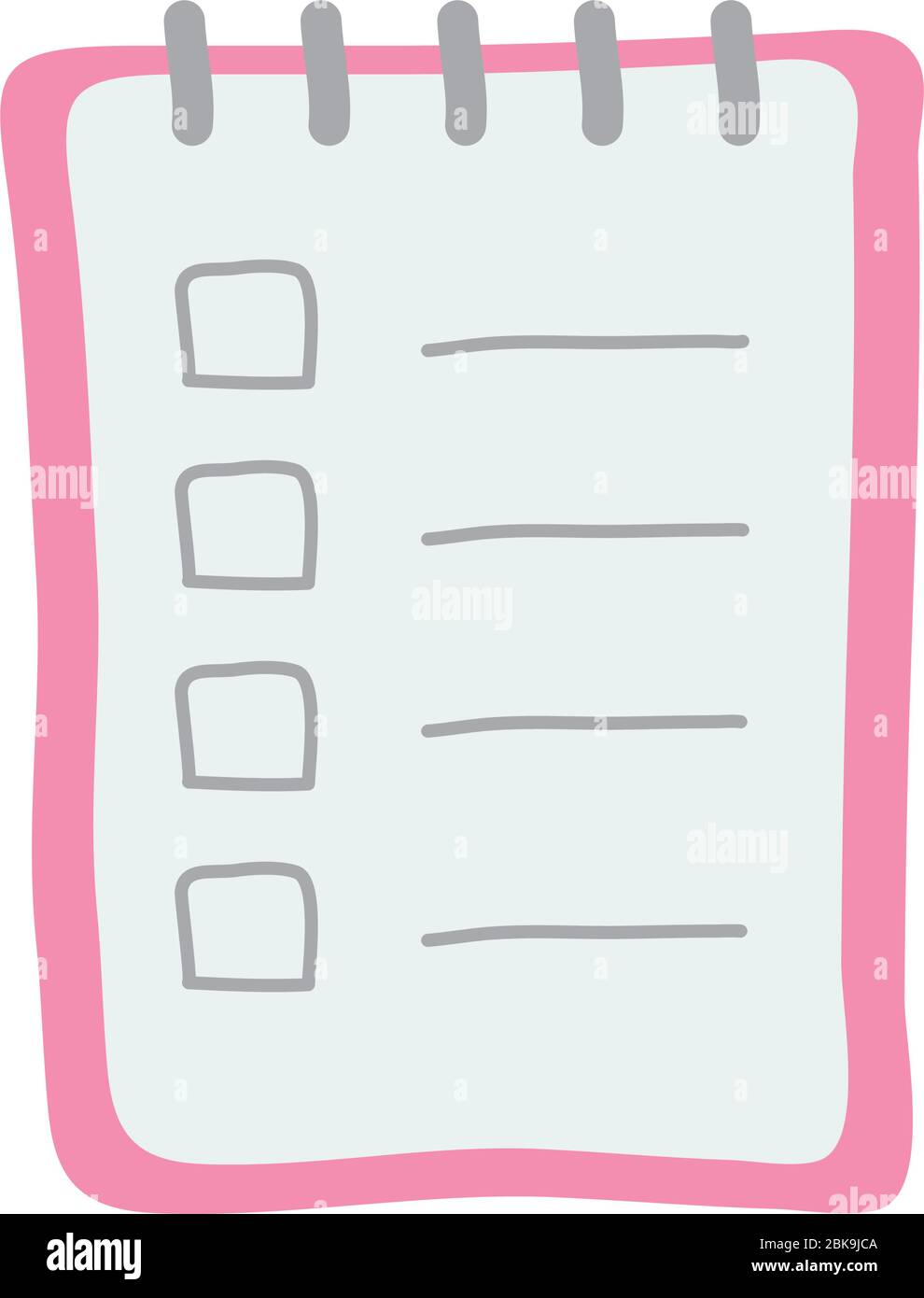 memo pad icon over white background, flat style, vector illustration