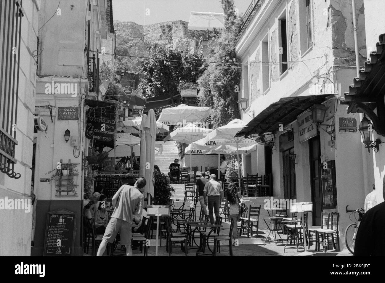 City athens Black and White Stock