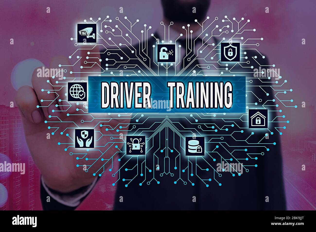 Writing note showing Driver Training. Business concept for prepares a ...